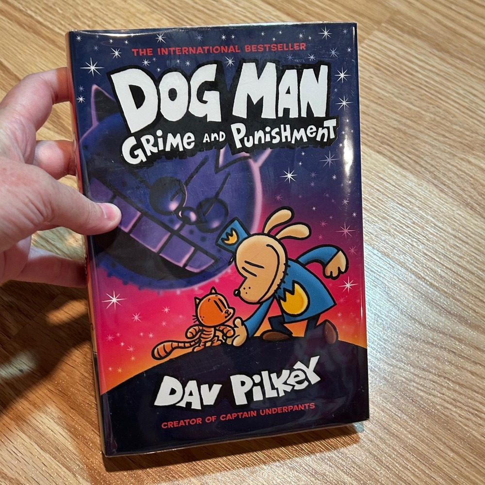 Dog‎ Man Grime and Punishment Dav Pilkey Hardcover Graphic Novel Book 9